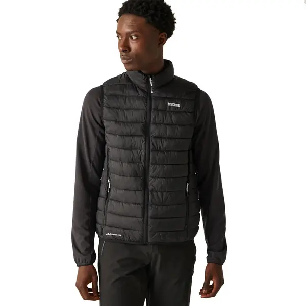 Image of Regatta Mens HillPack II Lightweight Padded Bodywarmer L - Chest 41-42' (104-106.5cm) Black RMB141-800-L