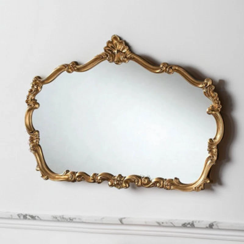 Image of Yearn Mirrors Yearn Mirrors Traditional Decorative Landscape mirror Gold 123(w)x82cm(h) Gold One Size Unisex 0716053062635