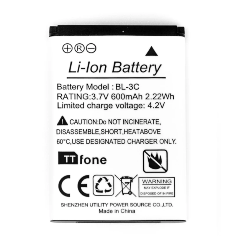 Image of TTfone Premium TTBL3C Battery for Star TT300 Flip Senior Mobile