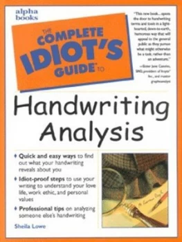 Image of The Complete Idiots Guide to Handwriting Analysis by Sheila Lowe Paperback