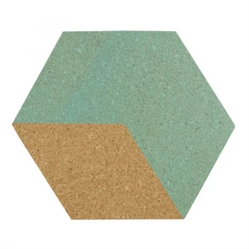 Image of Fine Decor Wall Pops Blue and Green Cork Organiser Wall Stickers