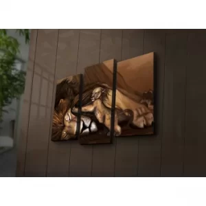 Image of 3PAT?ACT-30 Multicolor Decorative LED Lighted Canvas Painting (3 Pieces)