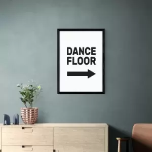 Image of East End Prints Dancefloor Framed Print Black