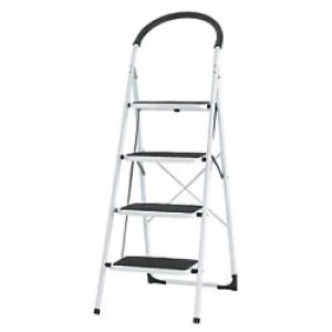 Image of GPC Ladder 4 Steps White Capacity: 150 kg