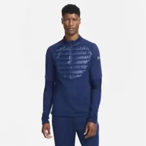 Image of Nike Therma-Fit Academy Winter Warrior Drill Top Mens - Blue