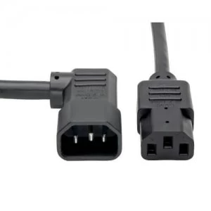 Image of Tripp Lite Heavy Duty PDU Power Cord C13 to Right Angle C14 15A 250V 1