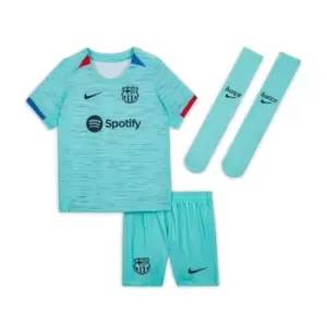 Image of Nike Barcelona Third Minikit 2023 2024 Infants - Blue
