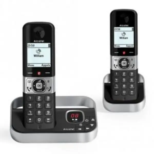 Image of Alcatel F890 Voice TAM Cordless Dect Phone Twin Handsets