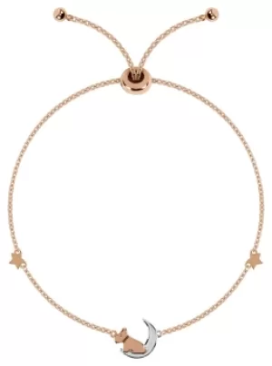 Image of Radley 18ct Rose Gold Silver Plated Moon and Star Bracelet