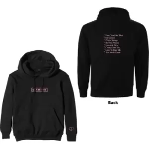 Image of BlackPink - The Album Tracklist Unisex XX-Large Pullover Hoodie - Black