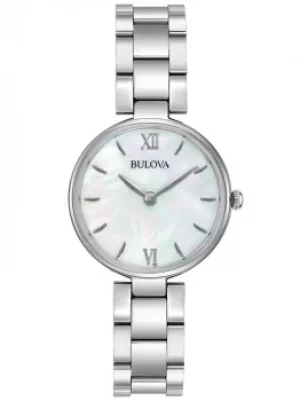 Image of Bulova Ladies Classic Stainless Steel Mother Of Pearl Dial...
