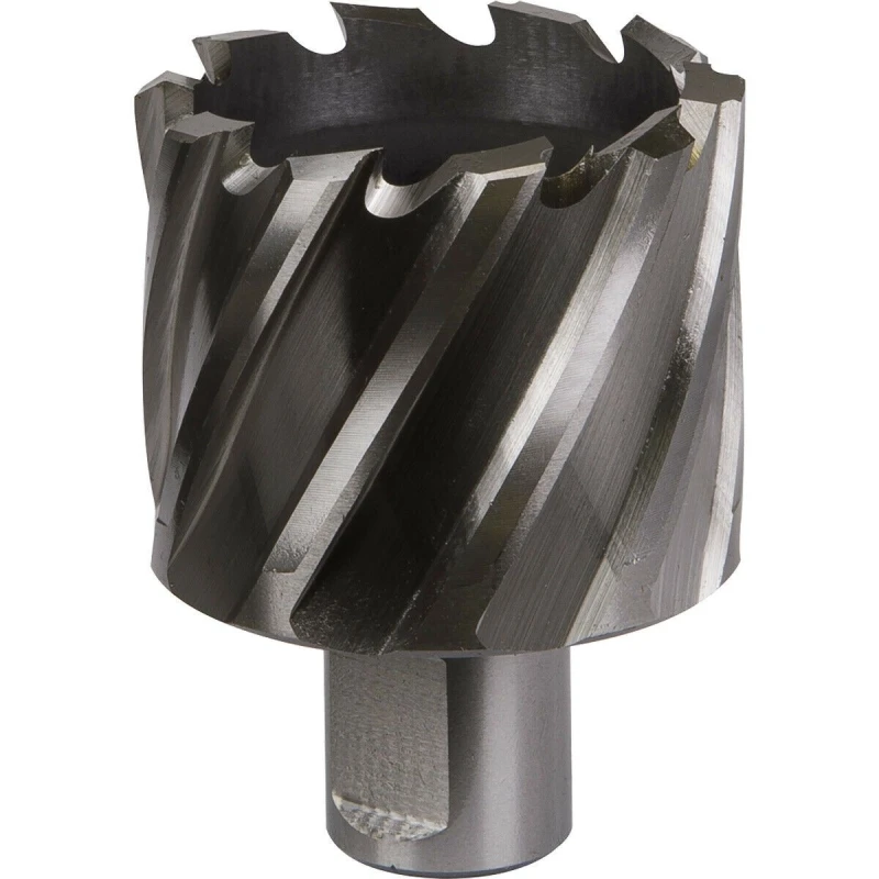 Image of Loops 46mm x 25mm Depth Rotabor Cutter - M2 Steel Annular Metal Core Drill 19mm Shank Metallics