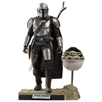 Image of Hot Toys Star Wars The Mandalorian Action Figure 2-Pack 1/6 The Mandalorian & The Child Deluxe 30 cm