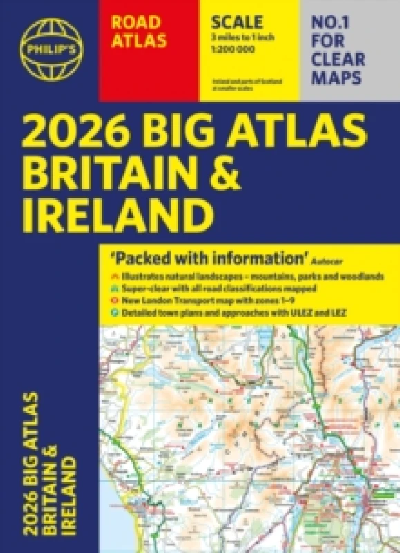 Image of 2026 Philip's Big Road Atlas of Britain & Ireland : (A3 Paperback) Paperback / softback