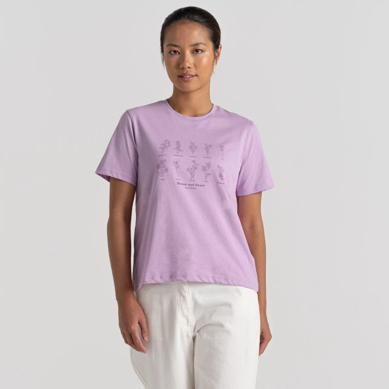 Image of Craghoppers Crag Malibo SS Tee - Purple Purple 16