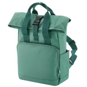 Image of Bagbase Mini Recycled Twin Handle Backpack (One Size) (Sage Green)