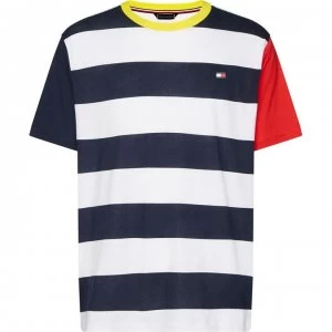 Image of Tommy Bodywear Drop Shoulder T Shirt - Pitch Blue