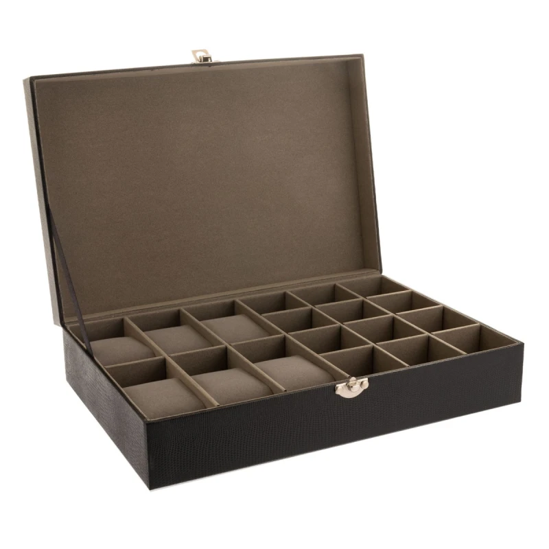 Image of Widdop Harvey Makin Watch/Cufflink Box Holds 6 Watches/12 Cufflinks