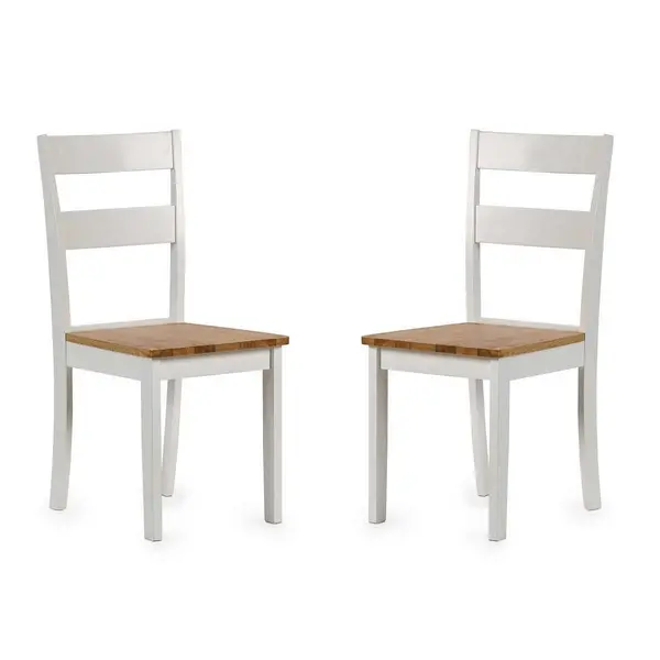 Image of Julian Bowen Set Of 2 Linwood Dining Chairs LIN022