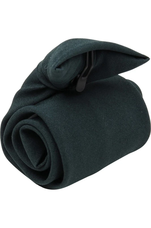 Image of Premier Premier Clip-On Tie in Bottle Green Bottle Green One Size Unisex 5063470683505