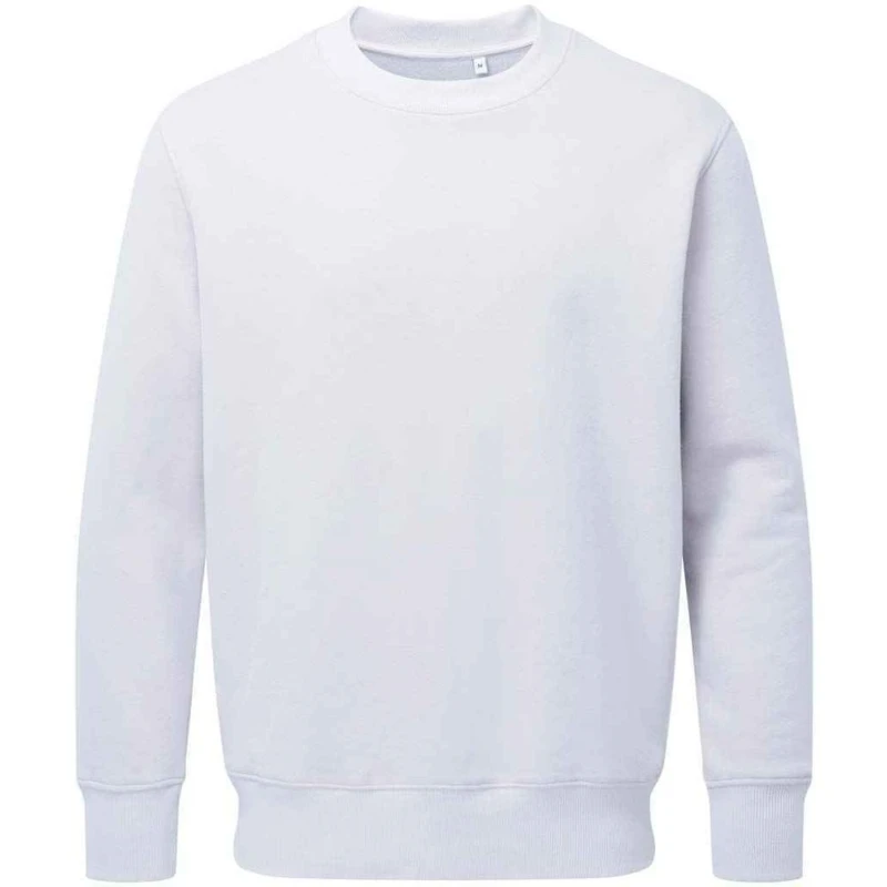 Image of Anthem Mens Plain White Sweatshirt Size: XS White Male XS