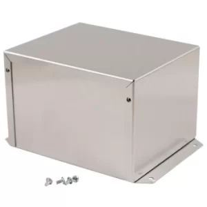 Image of Hammond 1411FBPU Utility Metal Flanged Case 152x127x102mm Aluminiu...