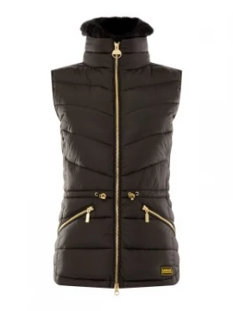 Image of Barbour Chevron Quilted Victory Gilet Black