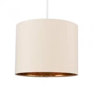 Image of Reni Small Pendant Shade in Fawn and Gold