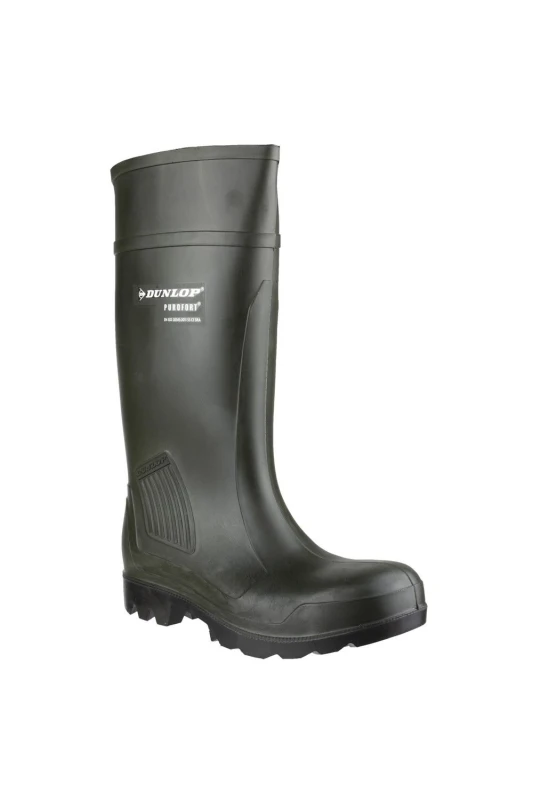 Image of (38 EUR, Green) Dunlop Purofort Professional Safety C462933 Boxed Wellington / Womens Boots