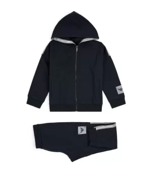 Image of EA7 Boys' Train Graphic Series Eagle Tracksuit - Green - 4 Years