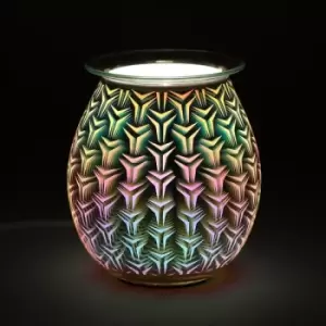 Image of Geometric Light-up Electric Oil Burner