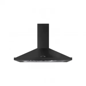 Image of Rangemaster LEIHDC90SL/C (119490) 90cm Chimney Hood Without Rail, Slate Chrome Badge