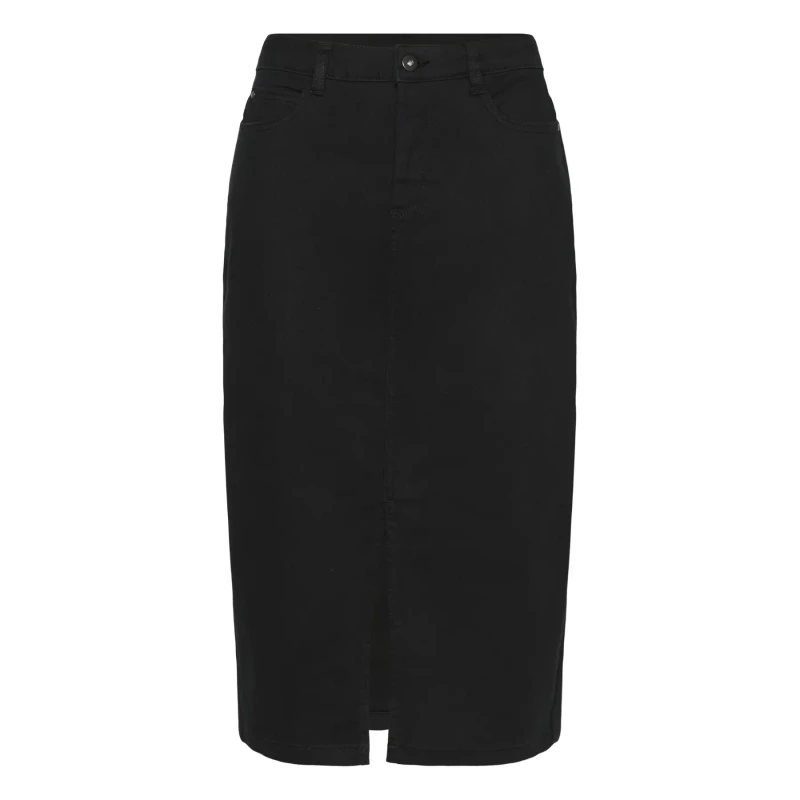 Image of Kaffe Denim skirt For Her KAFFE Zelina Noir Female 40