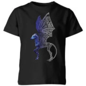 Image of Fantastic Beasts Tribal Thestral Kids T-Shirt - Black - 3-4 Years