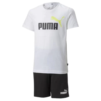 Image of Puma 2 Piece Short Set Junior Boys - Black