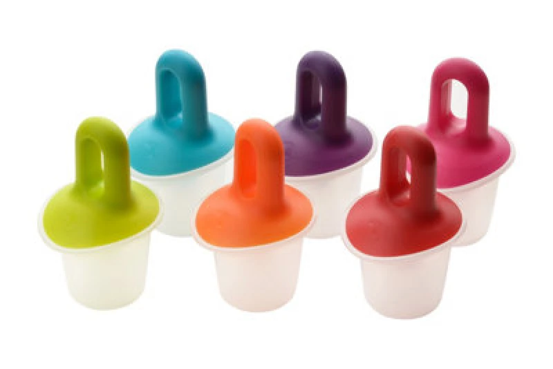 Image of Premier Housewares Set of 6 Ice Lolly Maker, Durable Plastic Lolly Makers for Home, Colorful Top Candy Maker for Refrigerator Multi