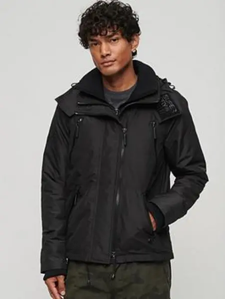 Image of Superdry Mountain Windcheater Jacket - Black Size 2XL, Men