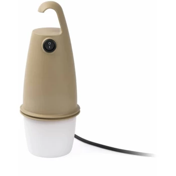 Image of Faro Hook - LED 1 Light Table Lamp Brown, E27