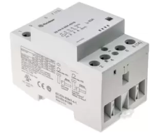 Image of Finder, 24 V ac, 24V dc Coil Non-Latching Relay 4NO, 63A Switching Current DIN Rail, 4 Pole, 22.64.0.024.4310