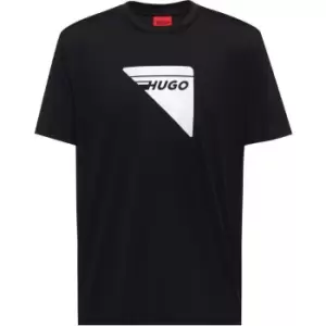 Image of Hugo Dagile T Shirt - Black