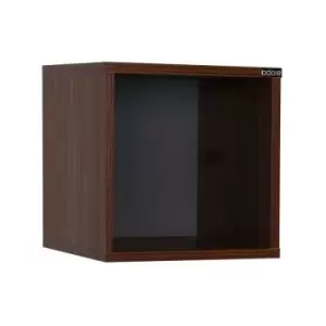 Image of Fwstyle - Adore Cube Shelf/ Bedside Table - Walnut