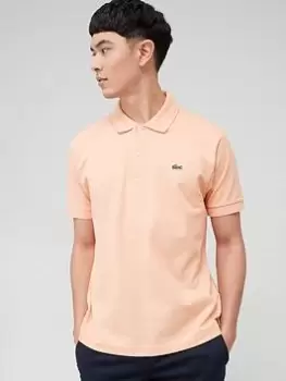 Image of Lacoste Classic Fit L.12.12 Polo Shirt, Orange, Size S, Men