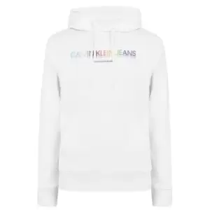 Image of Calvin Klein Jeans Pride Graphic Hoodie - White