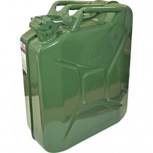 Image of Faithfull Metal Jerry Can 20l Green