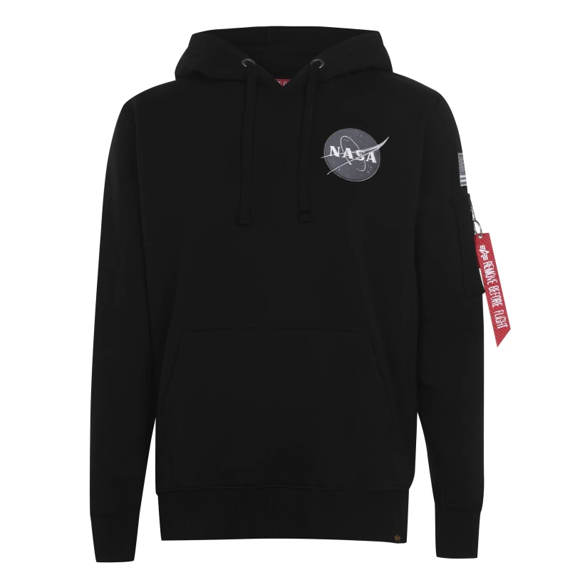Image of Alpha Industries Space Shuttle Hoody Black 03 male 3XL