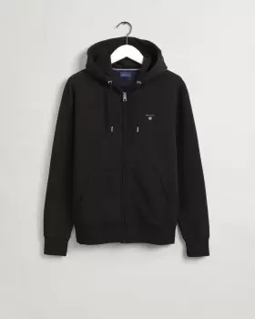 Image of GANT Men Original Full-Zip Hoodie (S) Black