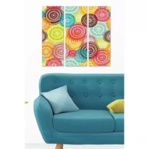 Image of MDF4155716 Multicolor Decorative MDF Painting (3 Pieces)