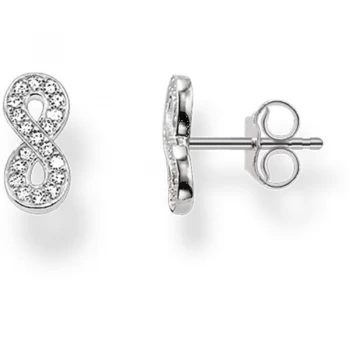Image of Ladies Thomas Sabo Sterling Silver Glam & Soul Infinity of Love Stud Earrings