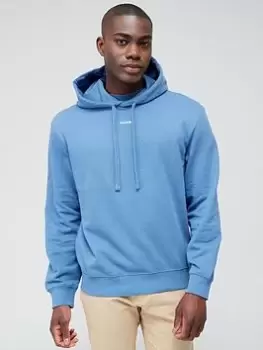 Image of HUGO Dapo Overhead Hoodie, Blue, Size L, Men