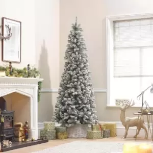 Image of The Winter Workshop - 7ft Snowy Balsam Fir Artificial Christmas Tree